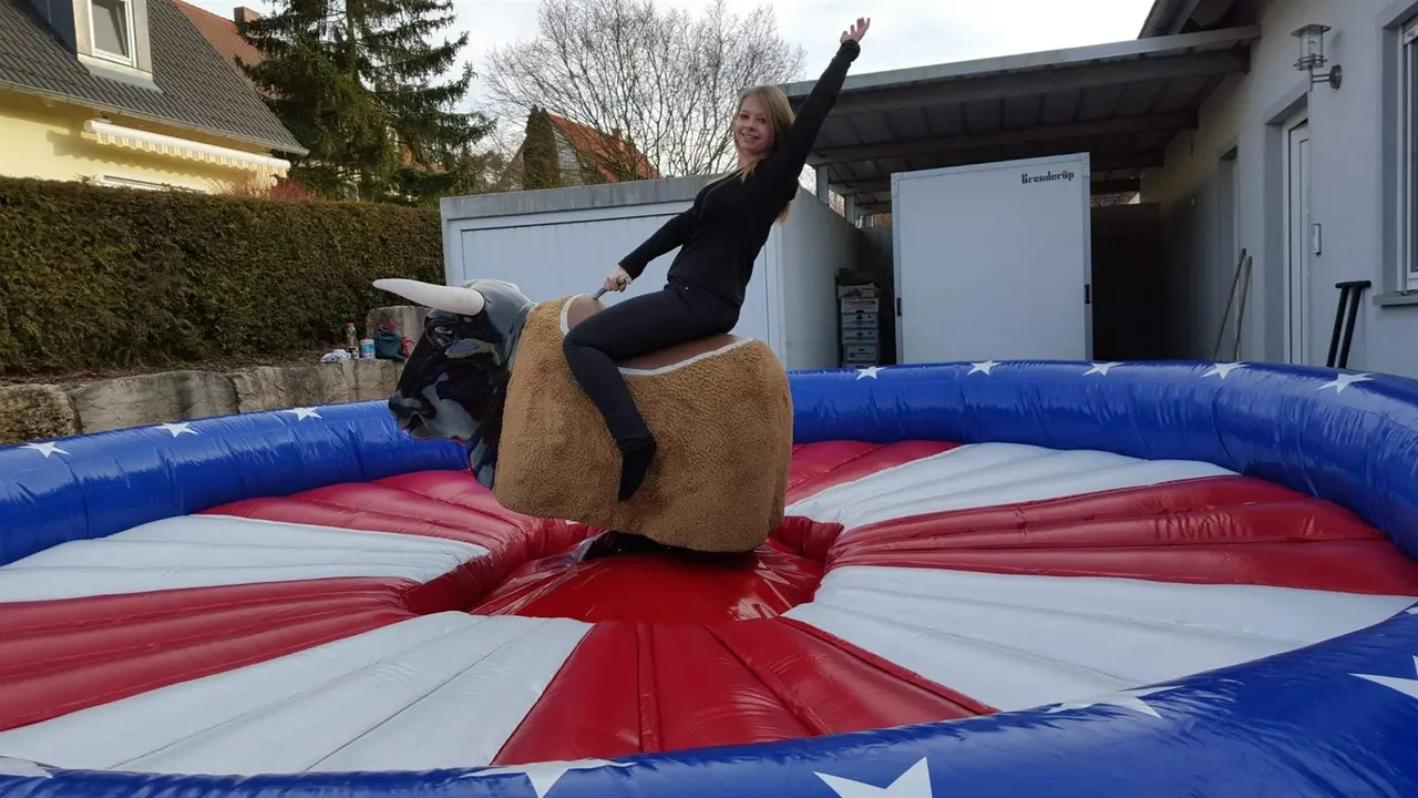 Bullriding-Eventmodul auf einer Veranstaltung