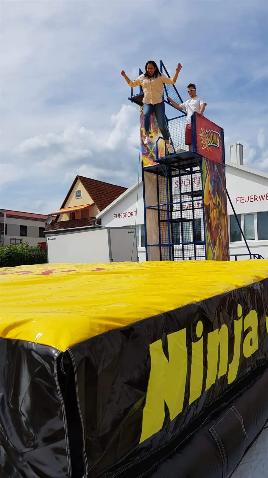 Ninja-Jump-Sprungturm als Eventmodul