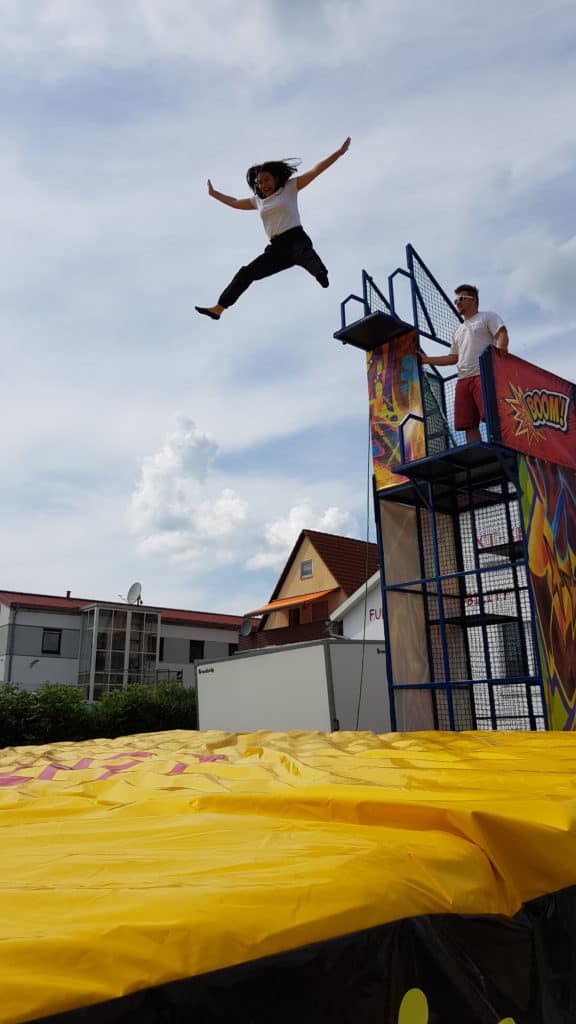 Ninja Trampolin in Action